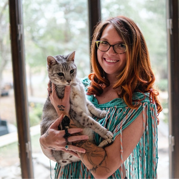 Handmade Macrame Poncho - Picture 8 of 11